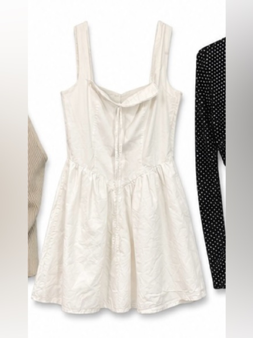 Commense Cream Pinafore Mini Dress